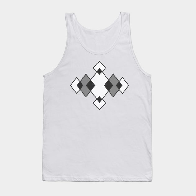 Black and White Diamonds Tank Top by RodeoEmpire